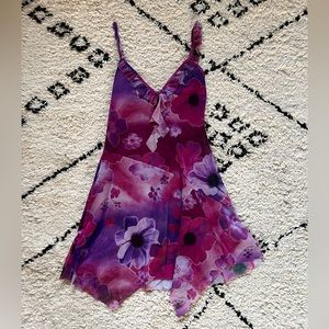 UO Y2K Mesh Mini Dress